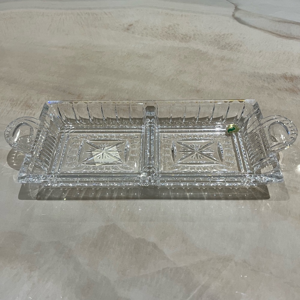 Brand NEW Waterford Grafton Street GS O'Connell 2 Section Serving Tray